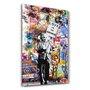 Wallity Pintura Decorativa de Vidrio Templado Multicolor 46 x 72 cm